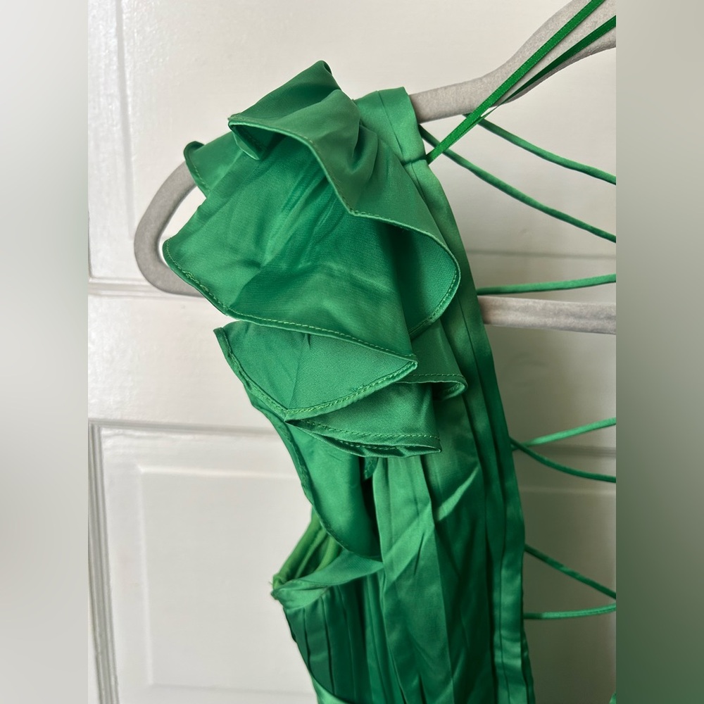 Fashion Nova Ariana Pleated Maxi Dress - Vibrant Green | S - Picture 11 of 13